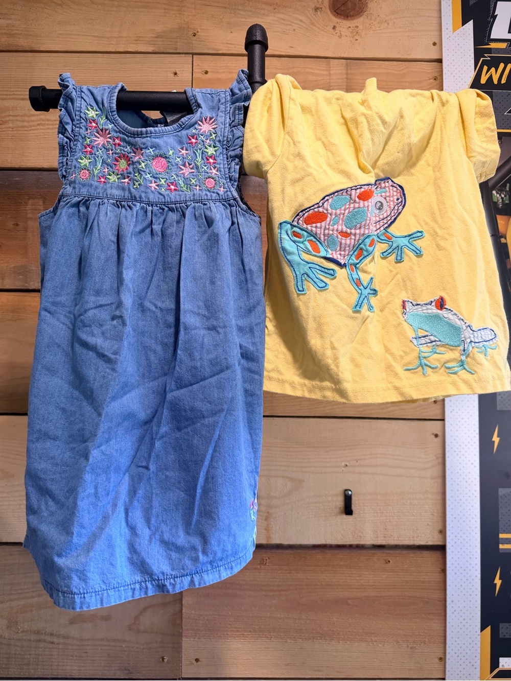 John Deere Blue Embroidered Chambray Dress, Tee, Swimsuit, & Vans